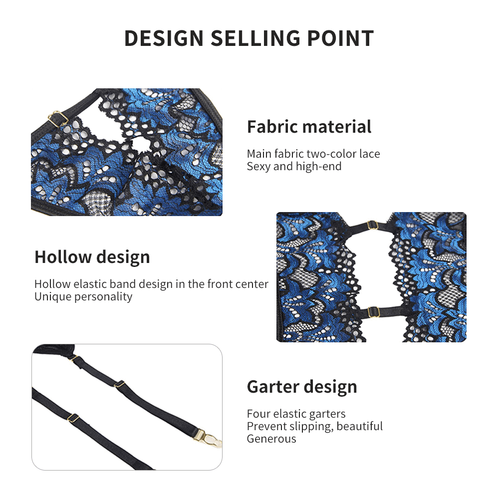 Sheer Seduction Garter Set - Yeahcir