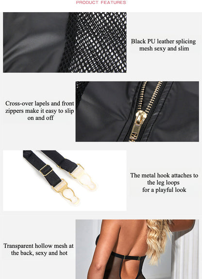 Mesh Dress Leg Rings - Yeahcir